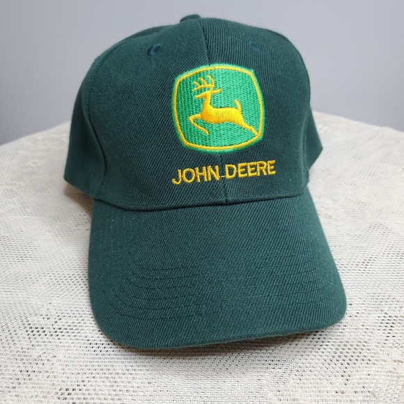 John deere hat cap Green Logo Patch Embroidered 100% Cotton